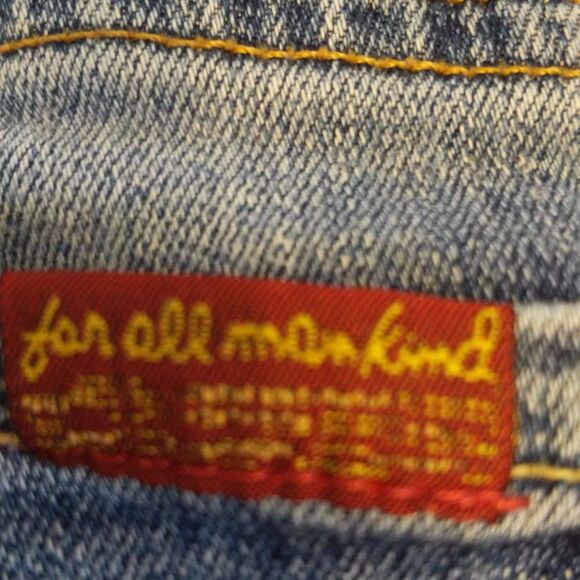 7 for all Mankind Josefina skinny boyfriend distressed button fly jeans 26 - Picture 10 of 11